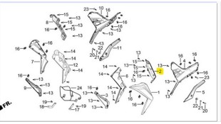 ΔΙΑΚΟΣΜΗΤΙΚΟ ΕΞΩΤΕΡΙΚΟ ΠΟΔΙΑΣ ΑΡ. ΕΜΠΡΟΣ DAYTONA VELOS R 125 ΔΙΑΚΟΣΜΗΤΙΚΟ ΕΞΩΤΕΡΙΚΟ ΠΟΔΙΑΣ ΑΡ. ΕΜΠΡΟΣ DAYTONA VELOS R 125