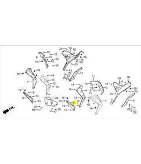 ΚΑΠΑΚΙ ΔΙΑΚΟΣΜΗΤΙΚΟ ΕΜΠΡΟΣΘΙΑΣ ΠΟΔΙΑΣ ΑΡΙΣΤΕΡΟ DAYTONA VELOS R 125