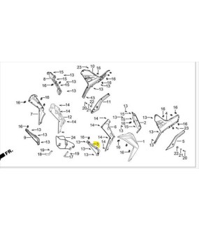 ORNAMENT, COVER, L.FR DAYTONA VELOS R 125 ΑΝΤΑΛΛΑΚΤΙΚΑ ΚΑΠΑΚΙ ΔΙΑΚΟΣΜΗΤΙΚΟ ΕΜΠΡΟΣΘΙΑΣ ΠΟΔΙΑΣ ΑΡΙΣΤΕΡΟ DAYTONA VELOS R 125