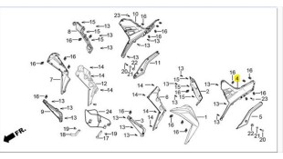 ΠΟΔΙΑ ΠΛΑΙΣΙΟΥ ΑΡΙΣΤΕΡΗ ΜΑΥΡΟ DAYTONA VELOS R 125 ΠΟΔΙΑ ΠΛΑΙΣΙΟΥ ΑΡΙΣΤΕΡΗ ΜΑΥΡΟ DAYTONA VELOS R 125