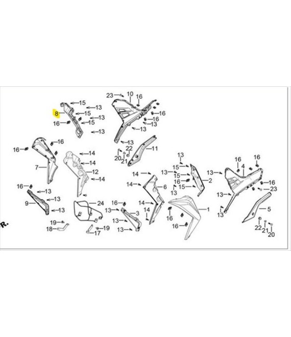 ΔΙΑΚΟΣΜΗΤΙΚΟ ΕΞΩΤΕΡΙΚΟ ΠΟΔΙΑ ΔΕΞ. ΕΜΠΡΟΣ DAYTONA VELOS R 125 ΑΝΤΑΛΛΑΚΤΙΚΑ ΔΙΑΚΟΣΜΗΤΙΚΟ ΕΞΩΤΕΡΙΚΟ ΠΟΔΙΑ ΔΕΞ. ΕΜΠΡΟΣ DAYTONA VELOS R 125