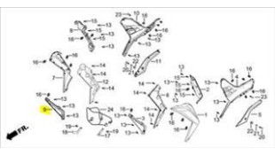 ΚΑΠΑΚΙ ΔΙΑΚΟΣΜΗΤΙΚΟ ΕΜΠΡΟΣΘΙΑΣ ΠΟΔΙΑΣ ΔΕΞΙΟ DAYTONA VELOS R 125 ΚΑΠΑΚΙ ΔΙΑΚΟΣΜΗΤΙΚΟ ΕΜΠΡΟΣΘΙΑΣ ΠΟΔΙΑΣ ΔΕΞΙΟ DAYTONA VELOS R 125