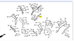 ΓΑΡΝΙΤΟΥΡΑ ΠΟΔΙΑΣ ΔΕΞΙΑ DAYTONA VELOS R 125 ΓΑΡΝΙΤΟΥΡΑ ΠΟΔΙΑΣ ΔΕΞΙΑ DAYTONA VELOS R 125