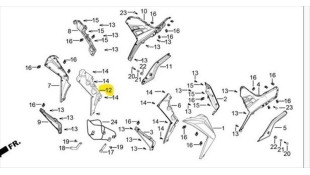 ΠΟΔΙΑ ΕΣΩΤΕΡΙΚΗ ΔΕΞΙΑ DAYTONA VELOS R 125 E5 ΠΟΔΙΑ ΕΣΩΤΕΡΙΚΗ ΔΕΞΙΑ DAYTONA VELOS R 125 E5