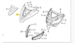 ΜΑΣΚΑ ΔΙΑΚΟΣΜΗΤΙΚΗ ΑΣΠΡΗ DAYTONA VELOS R 125 ΑΝΤΑΛΛΑΚΤΙΚΑ