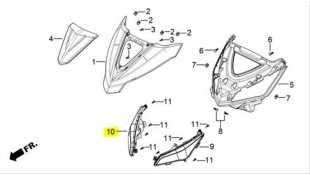 ΦΛΑΣ ΕΜΠΡΟΣΘΙΟ ΔΕΞΙΟ DAYTONA VELOS R 125 ΑΝΤΑΛΛΑΚΤΙΚΑ