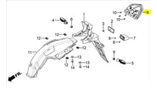ΦΑΝΑΡΙ ΟΠΙΣΘΙΟ DAYTONA VELOS R 125 ΦΑΝΑΡΙ ΟΠΙΣΘΙΟ DAYTONA VELOS R 125