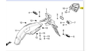 ΦΑΝΑΡΙ ΟΠΙΣΘΙΟ DAYTONA VELOS R 125 ΦΑΝΑΡΙ ΟΠΙΣΘΙΟ DAYTONA VELOS R 125