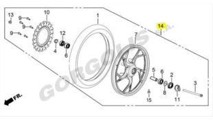 ΤΡΟΧΟΣ ΕΜΠΡΟΣΘΙΟΣ DAYTONA VELOS R ΑΝΤΑΛΛΑΚΤΙΚΑ