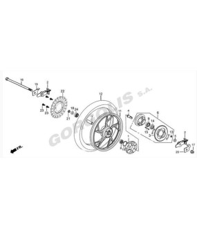 REAR BRAKE COMP.,REAR WHEEL DAYTONA VELOS R 125 E4 ΑΝΤΑΛΛΑΚΤΙΚΑ