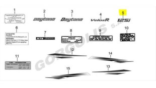 ΑΥΤΟΚΟΛΛΗΤΟ 125i DAYTONA VELOS R 125 E4 ΑΝΤΑΛΛΑΚΤΙΚΑ