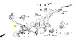 ΚΑΛΩΔΙΩΣΗ ΚΕΝΤΡΙΚΗ DAYTONA VELOS R 125 E5
