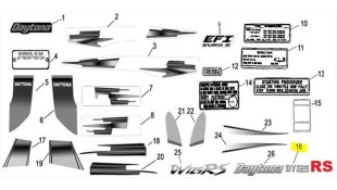 ΑΥΤΟΚΟΛΛΗΤΟ ΠΛΑΙΣΙΟΥ ΑΡΙΣΤΕΡΟ-ΔΕΞΙ ''DY125RS'' DAYTONA DY 125