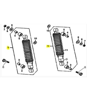 ΑΜΟΡΤΙΣΕΡ ΟΠΙΣΘΙΑ ΚΟΚΚΙΝΑ ΖΕΥΓΟΣ DAYTONA DY/NOVA/SPRINTER/VELOS 125