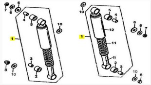 ΑΜΟΡΤΙΣΕΡ ΟΠΙΣΘΙΟ ΚΟΚΚΙΝΟ DAYTONA DY/NOVA/SPRINTER