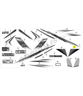 ΑΥΤΟΚΟΛΛΗΤΟ ΠΟΔΙΑΣ ΔΕΞΙΑΣ ΚΑΤΩ ΓΙΑ RED/WHITE DAYTONA SPRINTER 50/125