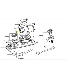 ΒΑΣΗ ΜΕΤΑΛΛΙΚΗ ΚΑΛΥΜΜΑΤΟΣ ΤΡΟΜΠΑΣ ΒΕΝΖΙΝΗΣ DAYTONA DY/SPRINTER/NOVA
