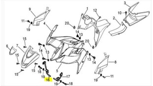 ΒΑΣΗ ΠΟΔΙΑΣ ΔΕΞΙΑ DAYTONA SPRINTER 125 ΑΝΤΑΛΛΑΚΤΙΚΑ