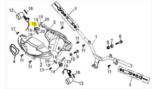 ΒΑΣΗ ΦΛΑΣ ΕΜΠΡΟΣΘΙΑ ΔΕΞΙΑ DAYTONA SPRINTER 50/125 ΑΝΤΑΛΛΑΚΤΙΚΑ