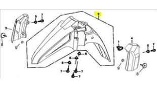 ΦΤΕΡΟ ΕΜΠΡΟΣΘΙΟ ΜΠΛΕ DAYTONA SPRINTER 50/125 ΦΤΕΡΟ ΕΜΠΡΟΣΘΙΟ ΜΠΛΕ DAYTONA SPRINTER 50/125
