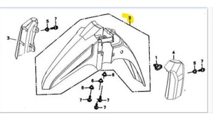 ΦΤΕΡΟ ΕΜΠΡΟΣΘΙΟ ΜΠΛΕ DAYTONA SPRINTER 50/125 ΦΤΕΡΟ ΕΜΠΡΟΣΘΙΟ ΜΠΛΕ DAYTONA SPRINTER 50/125