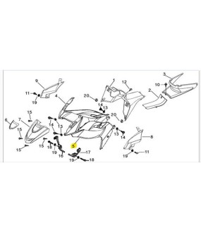 ΠΟΔΙΑ ΑΡΙΣΤΕΡΗ ΚΟΚΚΙΝΗ ΜΕ ΑΥΤΟΚΟΛΛΗΤΟ DAYTONA SPRINTER 50