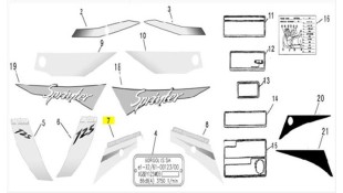 ΑΥΤΟΚΟΛΛΗΤΟ ΠΟΔΙΑΣ ΚΑΤΩ ΑΡΙΣΤΕΡΟ ΣΙΕΛ DAYTONA SPRINTER 50/125