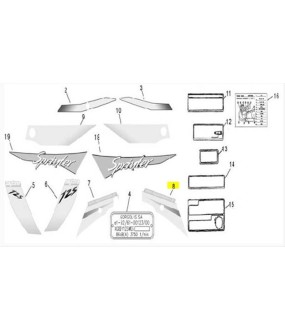 ΑΥΤΟΚΟΛΛΗΤΟ ΠΟΔΙΑΣ ΚΑΤΩ ΔΕΞΙΟ ΜΑΥΡΟ DAYTONA SPRINTER 50/125