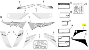 ΑΥΤΟΚΟΛΛΗΤΟ ΠΛΑΙΣΙΟΥ ΟΠΙΣΘΙΟ ΔΕΞΙΟ DAYTONA SPRINTER 50/125 ΑΝΤΑΛΛΑΚΤΙΚΑ