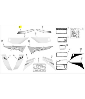 ΑΥΤΟΚΟΛΛΗΤΟ ΣΕΛΛΑΣ ΚΑΤΩ ΑΡΙΣΤΕΡΟ DAYTONA SPRINTER 50/125 ΑΝΤΑΛΛΑΚΤΙΚΑ