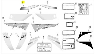 ΑΥΤΟΚΟΛΛΗΤΟ ΣΕΛΛΑΣ ΚΑΤΩ ΑΡΙΣΤΕΡΟ DAYTONA SPRINTER 50/125 ΑΝΤΑΛΛΑΚΤΙΚΑ