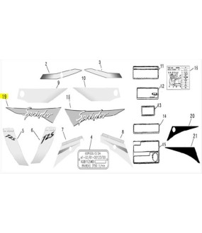 ΑΥΤΟΚΟΛΛΗΤΟ ΣΕΛΛΑΣ ΑΝΩ ΔΕΞΙΟ ΓΙΑ ΚΟΚΚΙΝΟ DAYTONA SPRINTER 50/125 ΑΝΤΑΛΛΑΚΤΙΚΑ