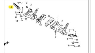 ΜΑΣΠΙΕ ΣΥΝΕΠΙΒΑΤΗ ΔΕΞΙΟ DAYTONA VELOS R 125 ΑΝΤΑΛΛΑΚΤΙΚΑ