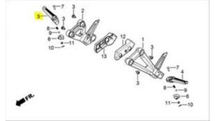 ΜΑΣΠΙΕ ΣΥΝΕΠΙΒΑΤΗ ΔΕΞΙΟ DAYTONA VELOS R 125 ΜΑΣΠΙΕ ΣΥΝΕΠΙΒΑΤΗ ΔΕΞΙΟ DAYTONA VELOS R 125