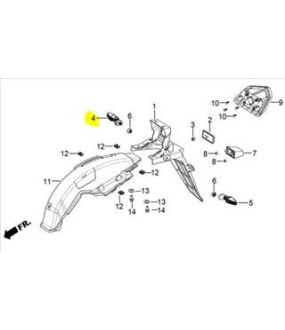 ΦΛΑΣ ΟΠΙΣΘΙΟ ΑΡΙΣΤΕΡΟ DAYTONA VELOS R 125 ΑΝΤΑΛΛΑΚΤΙΚΑ