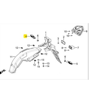 ΦΛΑΣ ΟΠΙΣΘΙΟ ΑΡΙΣΤΕΡΟ DAYTONA VELOS R 125