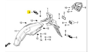 ΦΛΑΣ ΟΠΙΣΘΙΟ ΑΡΙΣΤΕΡΟ DAYTONA VELOS R 125 ΦΛΑΣ ΟΠΙΣΘΙΟ ΑΡΙΣΤΕΡΟ DAYTONA VELOS R 125