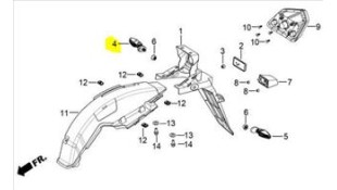 ΦΛΑΣ ΟΠΙΣΘΙΟ ΔΕΞΙΟ DAYTONA VELOS R 125