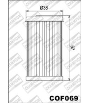 ΦΙΛΤΡΟ ΛΑΔΙΟΥ CHAMPION COF069 ΑΝΤΑΛΛΑΚΤΙΚΑ