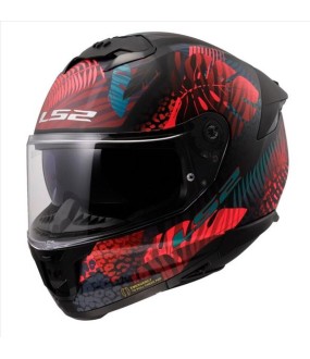 LS2 FF808 STREAM II JUNGLE MATT BLACK PINK BLUE L