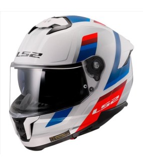LS2 FF808 STREAM II VINTAGE GLOSS WHITE BLUE RED L
