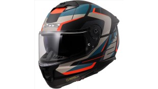 LS2 FF808 STREAM II ROAD MATT BLACK BLUE M
