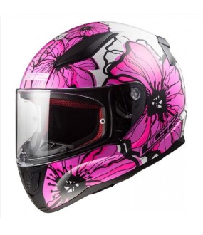 LS2 FF353 RAPID II POPPIES GLOSS PINK L