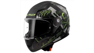 LS2 FF353 RAPID II PIRATES MATT TITANIUM S