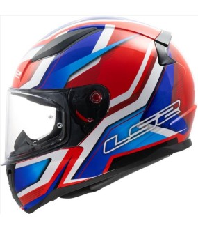 LS2 FF353 RAPID II FLITZ GLOSS WHITE BLUE RED M