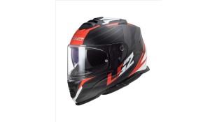 LS2 FF800 STORM II NERVE MATT BLACK RED M