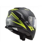 LS2 FF800 STORM II NERVE MATT BLACK H-V YELLOW M
