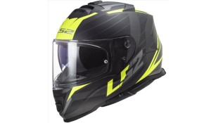LS2 FF800 STORM II NERVE MATT BLACK H-V YELLOW S