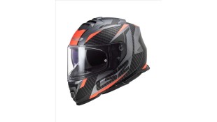 LS2 FF800 STORM II RACER MATT TITANIUM FLUO ORANGE L