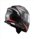 LS2 FF800 STORM II RACER MATT TITANIUM FLUO ORANGE L